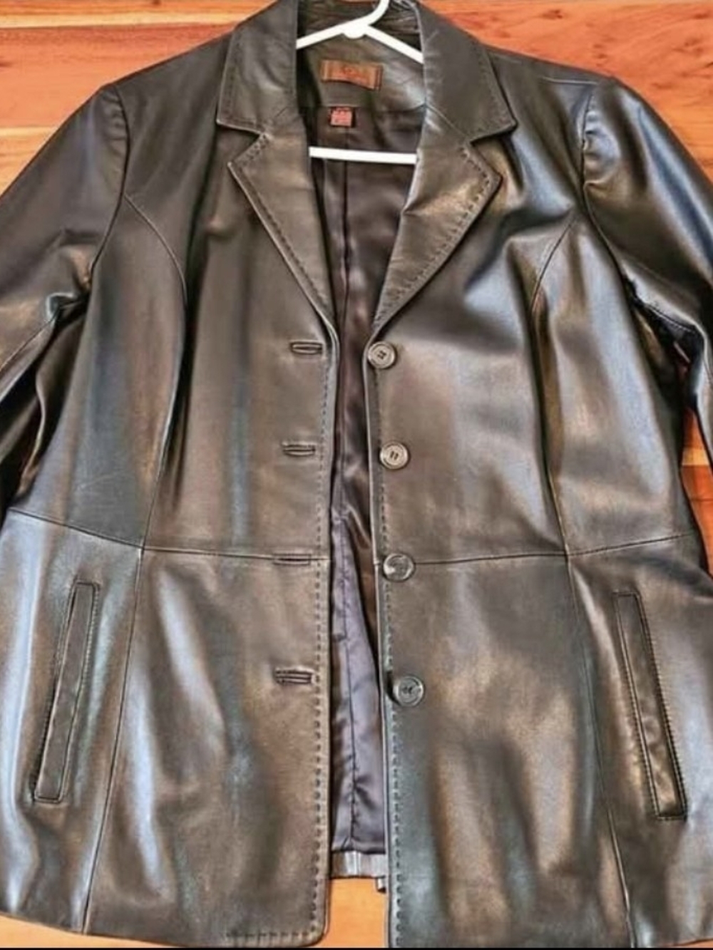Women's XL Black Danier Leather Jacket